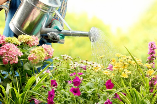 Seasonal garden preparation by a professional gardener in Staines